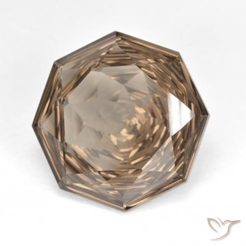 cuarzo ahumado Marrón claro natural de 7.84 ct, Corte Octágono / Esmeralda, VVS