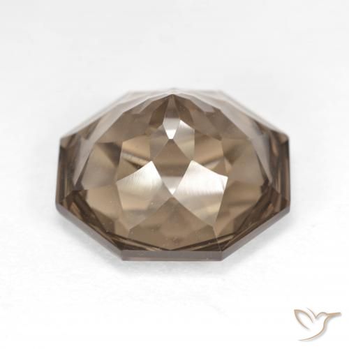 cuarzo ahumado Marrón claro natural de 7.84 ct, Corte Octágono / Esmeralda, VVS