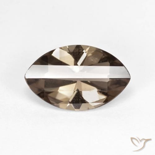 2.89ct Natural Marrón sombra cuarzo ahumado, Marquesa, VVS