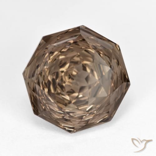 cuarzo ahumado Marrón nogal natural de 7.14 ct, Corte Octágono / Esmeralda, VVS