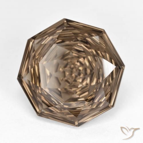cuarzo ahumado Marrón cálido natural de 8.80 ct, Corte Octágono / Esmeralda, VVS