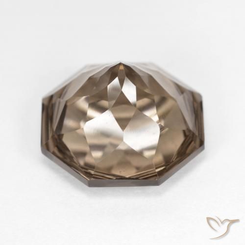 cuarzo ahumado Marrón cálido natural de 8.80 ct, Corte Octágono / Esmeralda, VVS