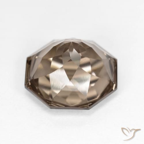 cuarzo ahumado Marrón medio natural de 5.46 ct, Corte Octágono / Esmeralda, VVS