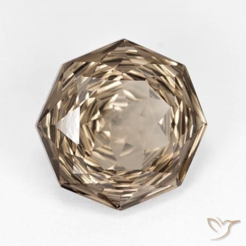 cuarzo ahumado Marrón cálido natural de 5.76 ct, Corte Octágono / Esmeralda, VVS