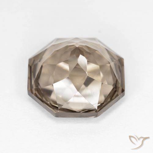 cuarzo ahumado Marrón cálido natural de 5.76 ct, Corte Octágono / Esmeralda, VVS