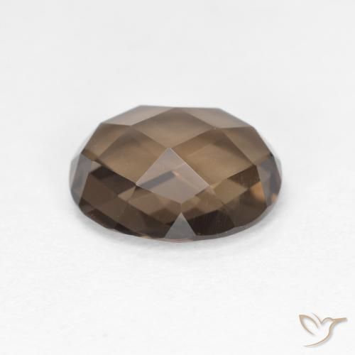 cuarzo ahumado Marrón claro natural de 1.74 ct, Ovalada, VVS-VS