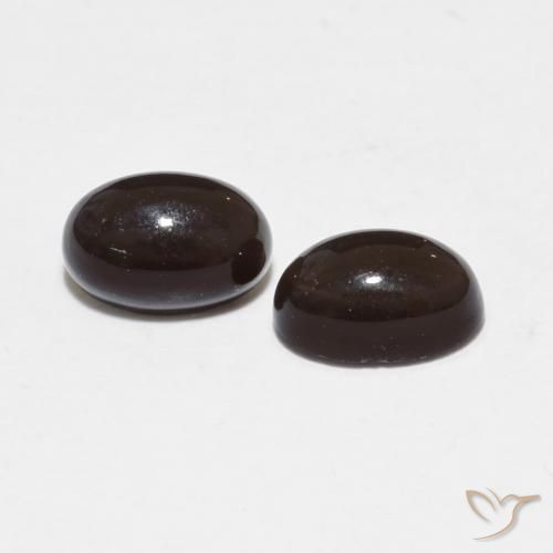 Gemas de cuarzo ahumado Marrón medio natural de 1.14 ct, Ovalada, Translúcido