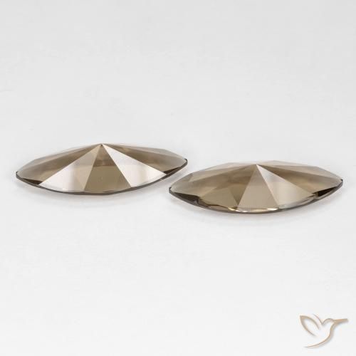 Gemas de cuarzo ahumado Marrón claro natural de 5.88 ct, Marquesa, VVS