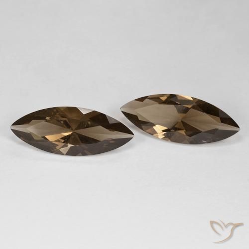 Gemas de cuarzo ahumado Marrón cálido natural de 6.02 ct, Marquesa, VVS