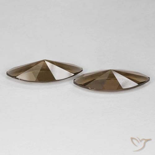 Gemas de cuarzo ahumado Marrón cálido natural de 6.02 ct, Marquesa, VVS
