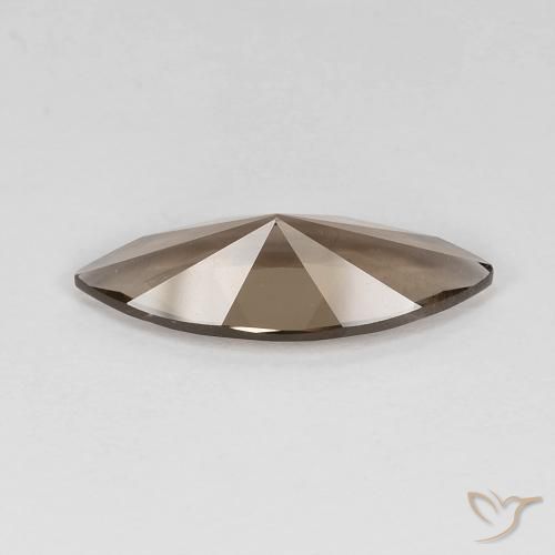 cuarzo ahumado Moca claro natural de 2.96 ct, Marquesa, VS