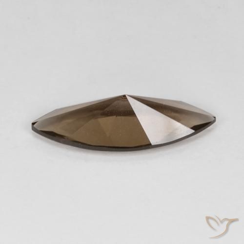 cuarzo ahumado Moca claro natural de 2.77 ct, Marquesa, VVS