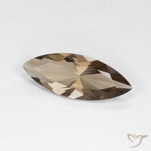 cuarzo ahumado Moca claro natural de 3.05 ct, Marquesa, VVS-VS