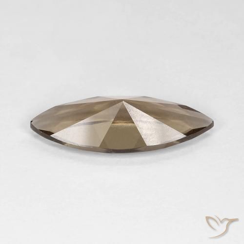 cuarzo ahumado Moca claro natural de 3.05 ct, Marquesa, VVS-VS