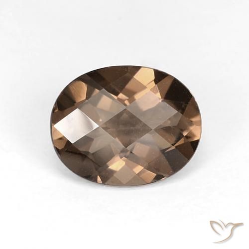 2.52ct Natural Marrón medio cuarzo ahumado, Ovalada, VS