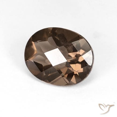 cuarzo ahumado Marrón medio natural de 2.52 ct, Ovalada, VS
