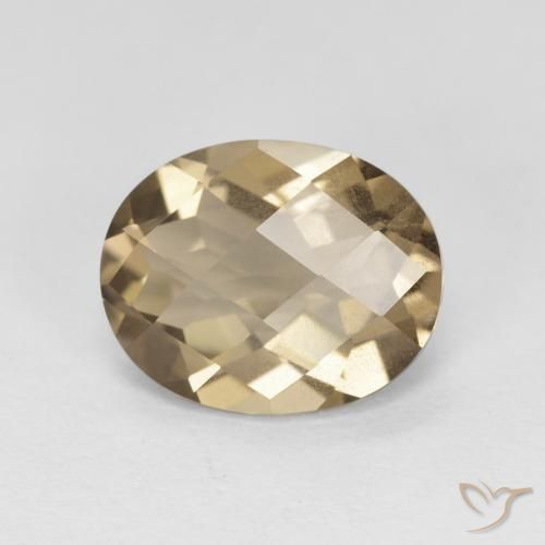 2.35ct Natural Marrón mocha cuarzo ahumado, Ovalada, VS