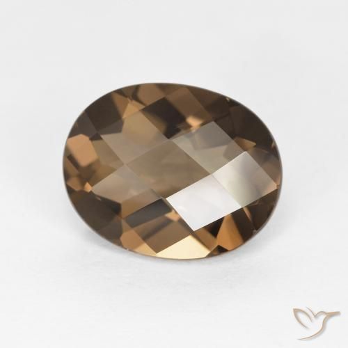 cuarzo ahumado Marrón cálido natural de 2.48 ct, Ovalada, VVS