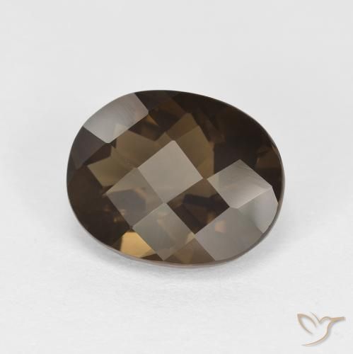 2.42ct Natural Marrón medio cuarzo ahumado, Ovalada, VVS