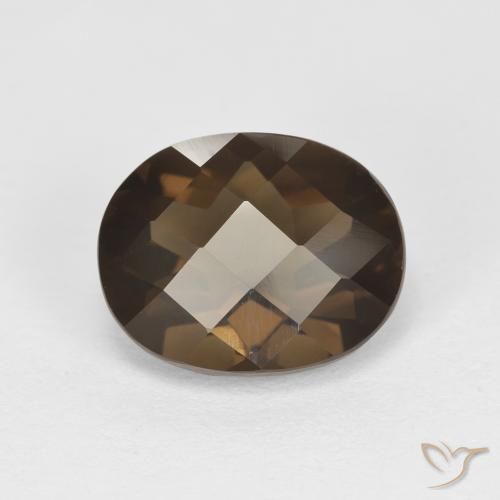 cuarzo ahumado Marrón medio natural de 2.42 ct, Ovalada, VVS