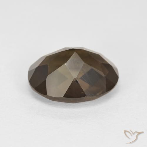 cuarzo ahumado Marrón medio natural de 2.42 ct, Ovalada, VVS