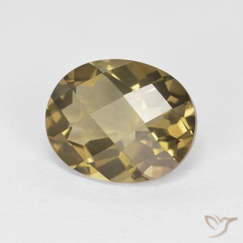 cuarzo ahumado Marrón café natural de 2.43 ct, Ovalada, VVS