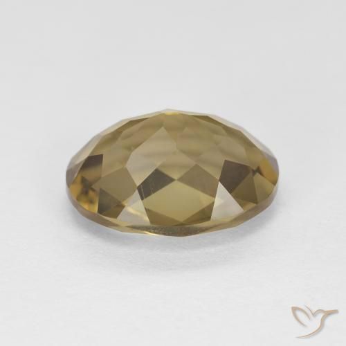 cuarzo ahumado Marrón café natural de 2.43 ct, Ovalada, VVS