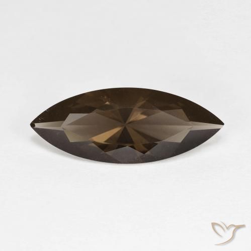 2.81ct Natural Marrón cuarzo ahumado, Marquesa, VVS