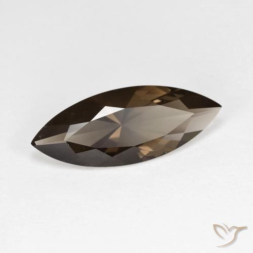 cuarzo ahumado Marrón natural de 2.81 ct, Marquesa, VVS
