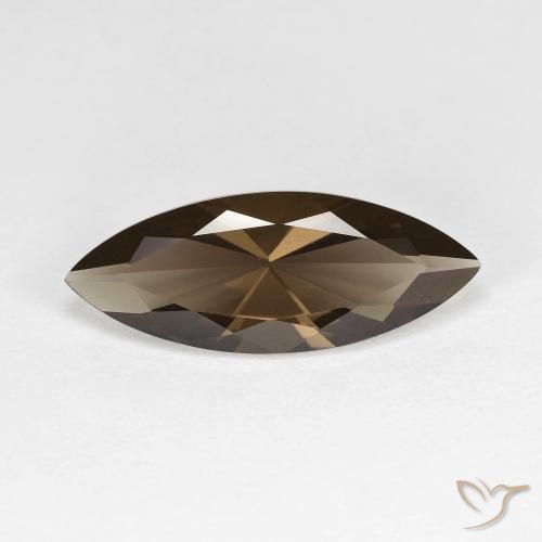 2.94ct Natural Marrón chocolate cuarzo ahumado, Marquesa, VVS