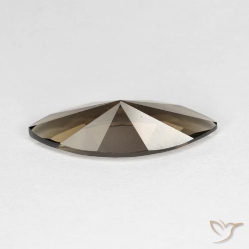 cuarzo ahumado Marrón chocolate natural de 2.94 ct, Marquesa, VVS
