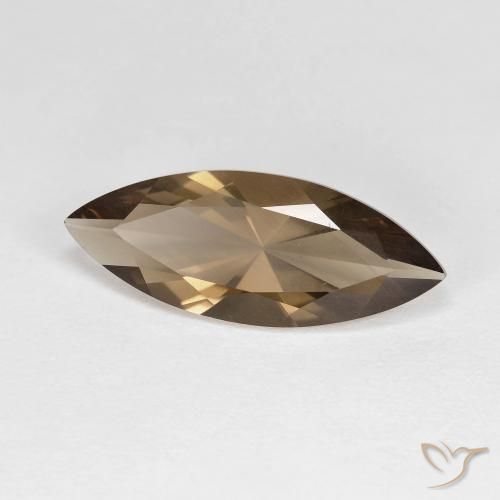cuarzo ahumado Marrón claro medio natural de 2.96 ct, Marquesa, VVS