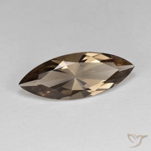 cuarzo ahumado Marrón cálido natural de 3.10 ct, Marquesa, VVS