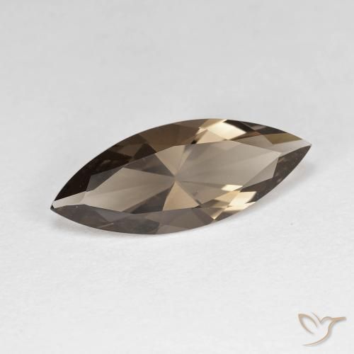 cuarzo ahumado Marrón cálido natural de 2.52 ct, Marquesa, VVS
