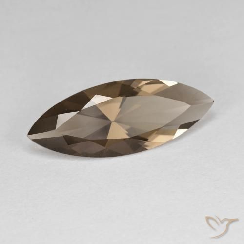 cuarzo ahumado Marrón cálido natural de 2.74 ct, Marquesa, VVS