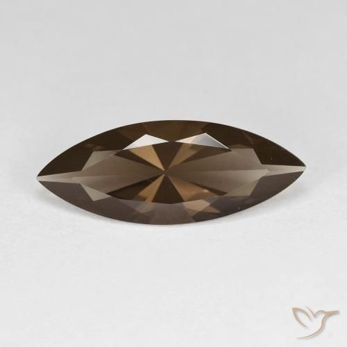 2.80ct Natural Marrón sombra cuarzo ahumado, Marquesa, VVS
