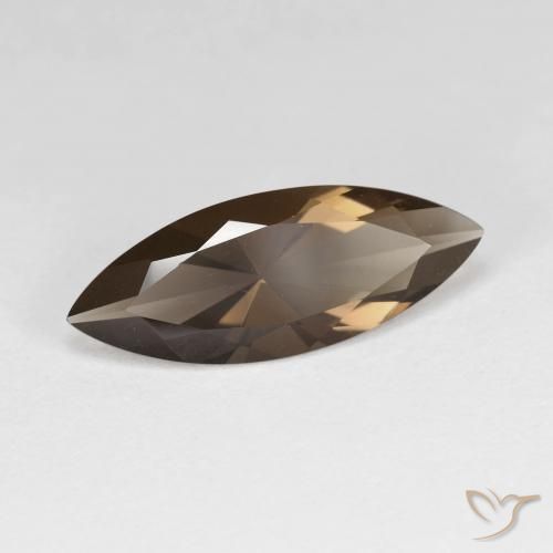 cuarzo ahumado Marrón sombra natural de 2.80 ct, Marquesa, VVS