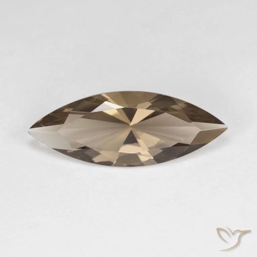 2.57ct Natural Marrón cálido cuarzo ahumado, Marquesa, VVS