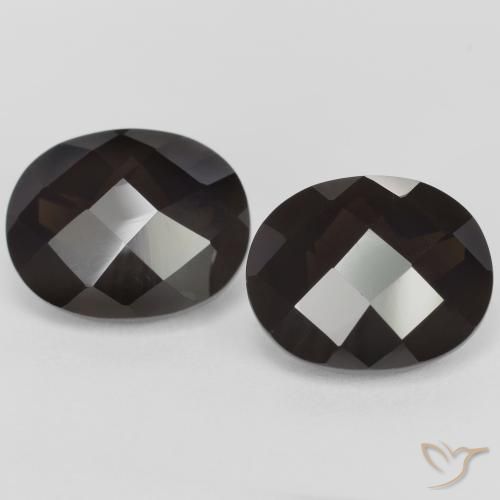 Gemas de cuarzo ahumado Marrón chocolate natural de 5.47 ct, Ovalada, VVS