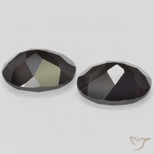 Gemas de cuarzo ahumado Marrón oscuro natural de 4.84 ct, Ovalada, VVS