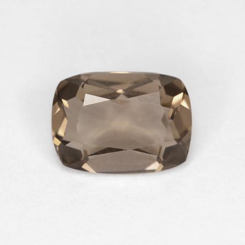Cuarzo Ahumado Marrón nogal natural de 1.12 ct, Corte Cojín, VVS