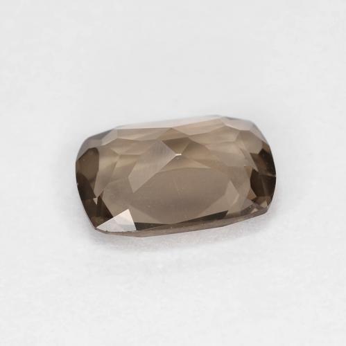 Cuarzo Ahumado Marrón nogal natural de 1.12 ct, Corte Cojín, VVS