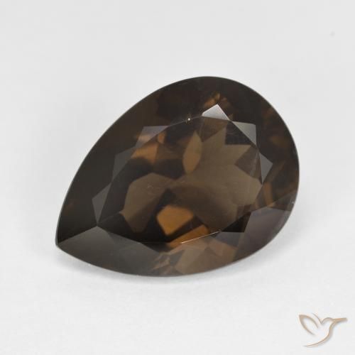 5.95ct Natural Marrón chocolate cuarzo ahumado, En forma de pera, VS