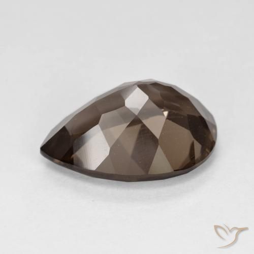 cuarzo ahumado Marrón jengibre natural de 6.21 ct, En forma de pera, VVS