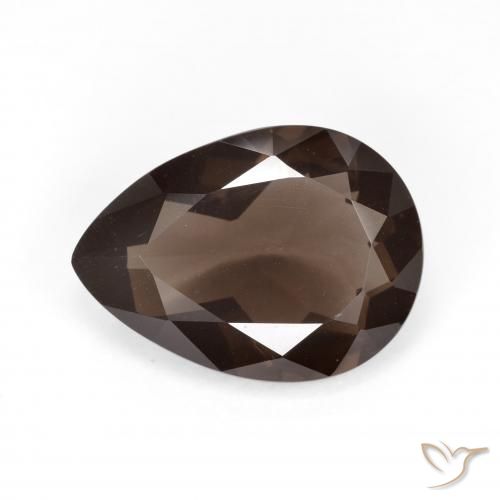 5.36ct Natural Marrón cuarzo ahumado, En forma de pera, VVS