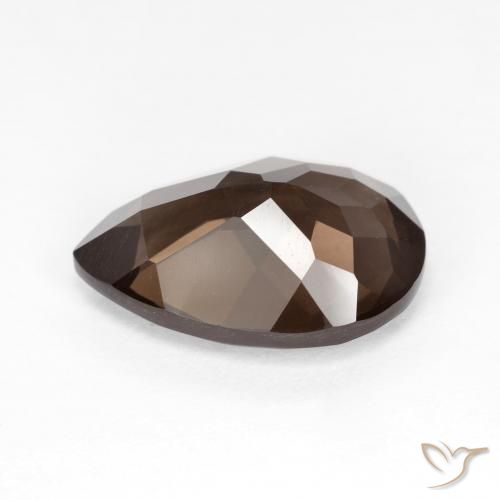 cuarzo ahumado Marrón natural de 5.36 ct, En forma de pera, VVS