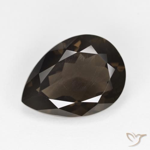cuarzo ahumado Marrón natural de 6.11 ct, En forma de pera, VVS