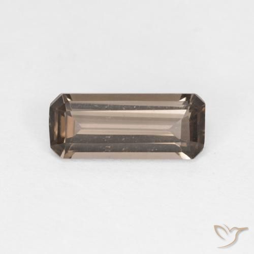 cuarzo ahumado Marrón nogal natural de 0.92 ct, Corte Octágono / Esmeralda, VVS