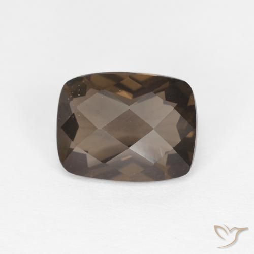 1.93ct Natural Marrón cuarzo ahumado, Forma Cojín, VVS-VS