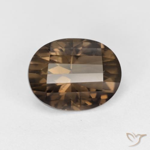 2.54ct Natural Marrón medio cuarzo ahumado, Ovalada, VS